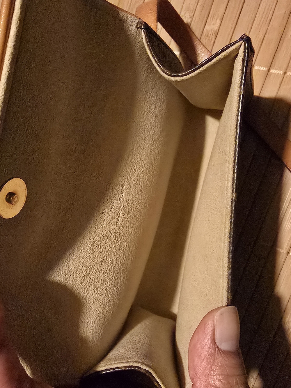 Louis Vuitton Monogram Canvas Belt Bag in Brown with Tan Strap - Picture 8 of 11